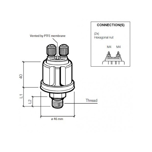 MANOCONACT DE PRESSION HUILE 0-25 BAR 2 FICHE 1SUR 8-27 - Image 1
